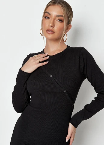 Чорна кежуал сукня Missguided однотонна