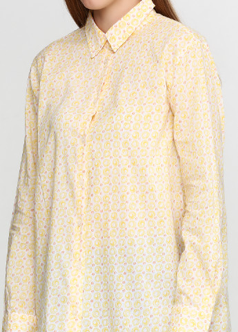 Белая кэжуал рубашка с рисунком United Colors of Benetton