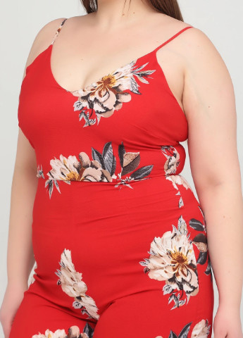 Комбинезон-брюки кэжуал Mela London красный