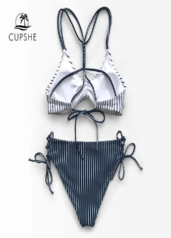 Синій літній купальник CUPSHE