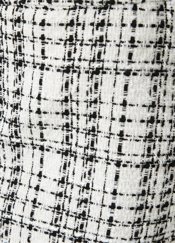 Черно-белая офисная в клетку юбка KOTON карандаш