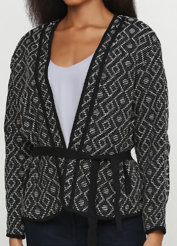 Черный женский пиджак H&M с орнаментом - демисезонный