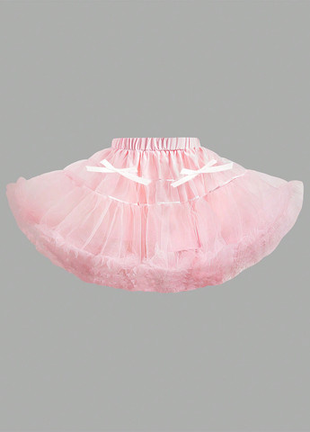 Розовая праздничный однотонная юбка SHEIN клешированная