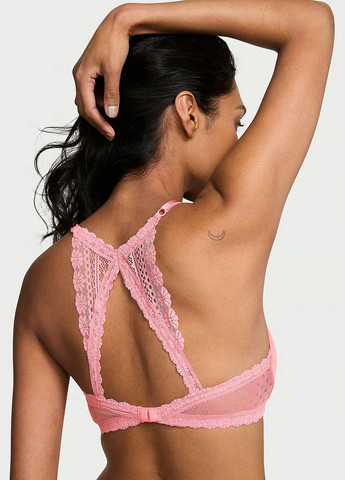 Розовый демисезонный комплект (бюстгальтер, трусики) Victoria's Secret