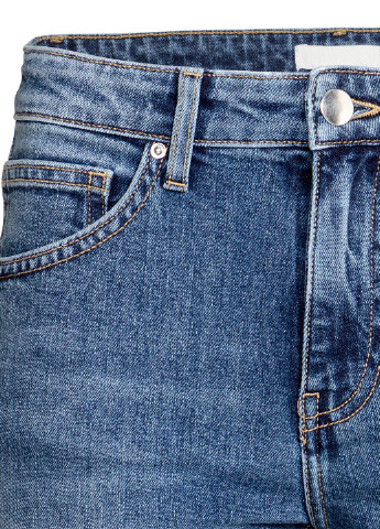 Голубые демисезонные прямые, укороченные джинсы H&M