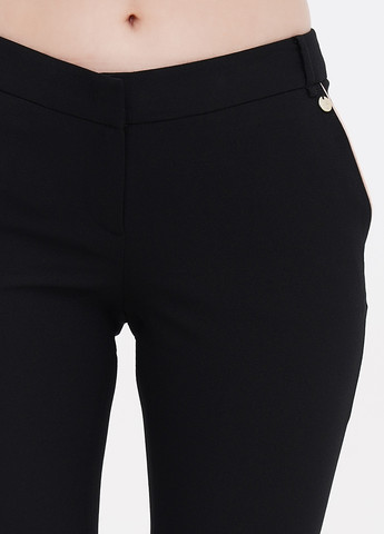 Черные кэжуал демисезонные клеш брюки Liu Jo