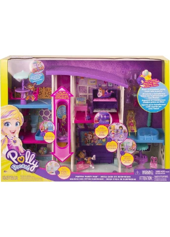 Ігровий набір Поллі Покет Polly Pocket Poppin' Party Pad Будинок для вечірок (GFR12) Mattel (255665545)