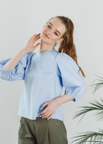 Светло-голубая летняя блузка Azuri