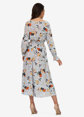 Комбинированное кэжуал платье Lila Kass с цветочным принтом