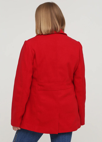 Красное демисезонное Пальто двубортное Signature