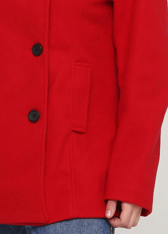 Красное демисезонное Пальто двубортное Signature