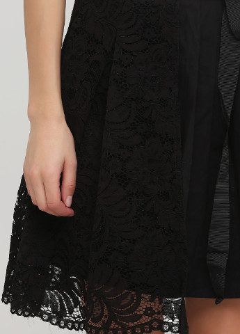 Черно-белое кэжуал платье клеш Only с надписью