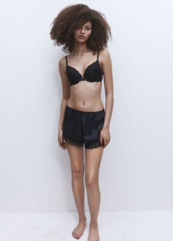 Чорний мінімайзер бюстгальтер H&M з кісточками поліамід, еластан