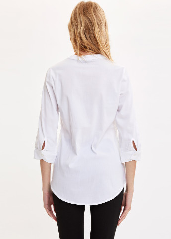 Белая демисезонная рубашка DeFacto