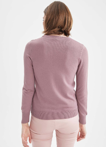 Рожево-ліловий демісезонний светр джемпер DeFacto