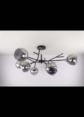 Люстра потолочная на 8 лампочек 088/8-bk-gr Черный 34х85х85 см. Handmade (234537539)