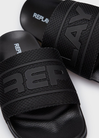Черные кэжуал шлепанцы Replay
