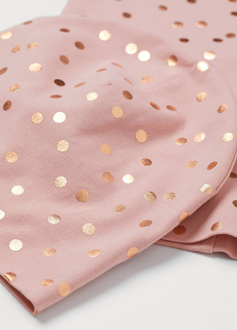 Розовый демисезонный комплект (шапка, снуд) H&M