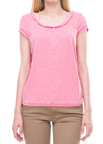 Бледно-розовая летняя футболка Comma