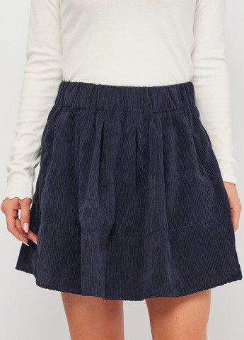 Темно-синяя однотонная спідниця,синій, Minimum