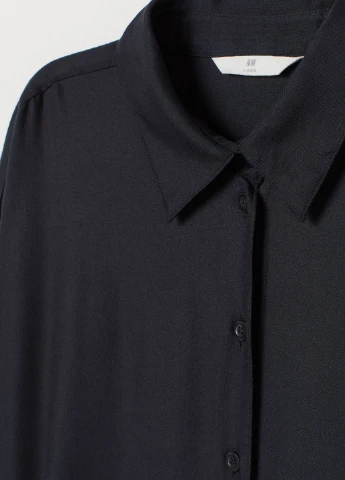 Темно-синя сукня H&M однотонна