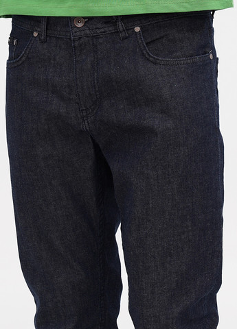 Темно-синие демисезонные прямые джинсы Hugo Boss