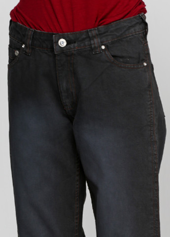 Черные демисезонные прямые джинсы Instinct