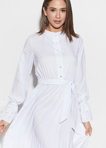 Белое кэжуал платье Karree однотонное