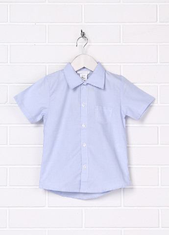 Светло-синяя кэжуал рубашка Coccode с коротким рукавом