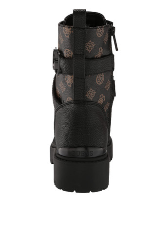 Осенние ботинки Guess на тракторной подошве, с пряжкой, со шнуровкой из искусственной кожи