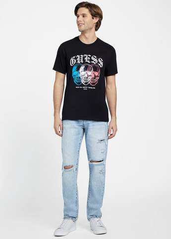 Черная футболка Guess