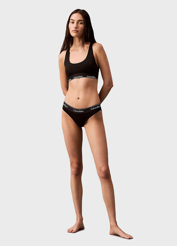 Чёрный бюстгальтер Calvin Klein без косточек хлопок