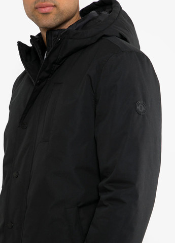 Чорна демісезонна куртка Threadbare