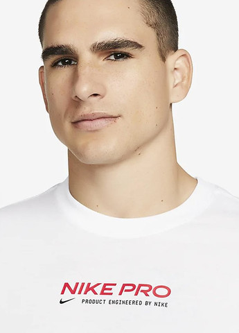 Біла футболка dm5677-100 Nike Pro Dri-FIT Men's Training T-Shirt