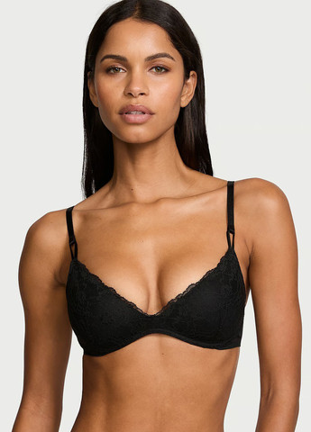 Чорний демісезонний комплект (бюстгальтер, трусики) Victoria's Secret