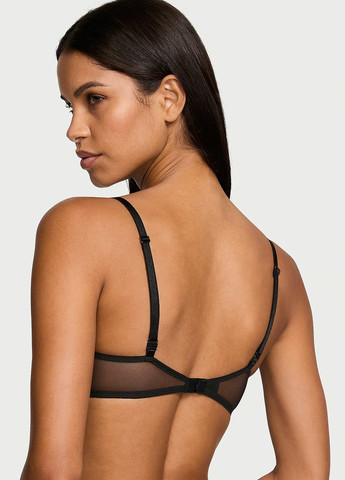 Чорний демісезонний комплект (бюстгальтер, трусики) Victoria's Secret