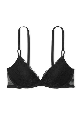 Чорний демісезонний комплект (бюстгальтер, трусики) Victoria's Secret