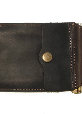 Подарочный набор №16 (зажим + картхолдер) коричневй DNK Leather (253933672)