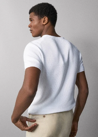 Белая футболка Massimo Dutti