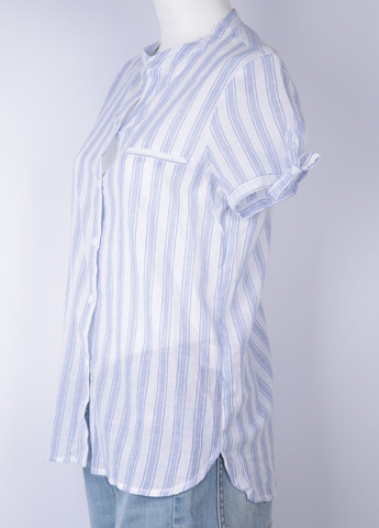 Белая кэжуал рубашка в полоску Asos