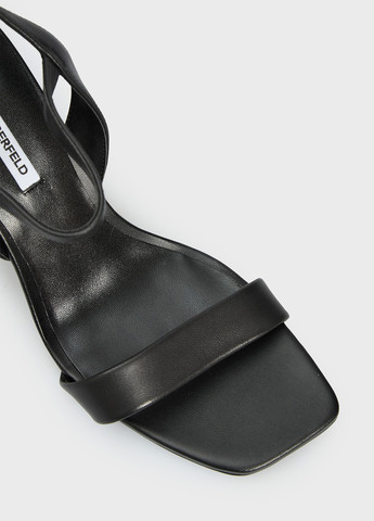 Черные босоножки Karl Lagerfeld с логотипом