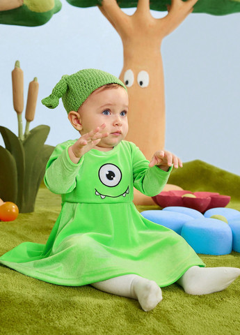 Салатовое платье SHEIN (345181541)