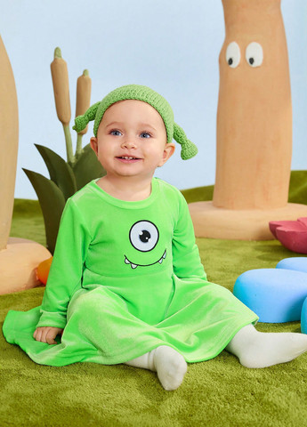 Салатовое платье SHEIN (345181541)