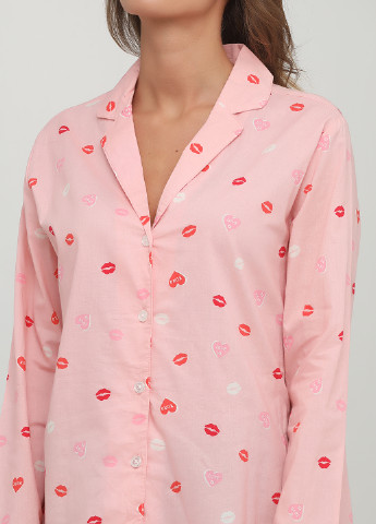 Светло-розовая домашний рубашка с рисунком Old Navy