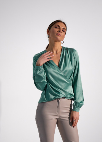 Фисташковая блузка SL-ARTMON