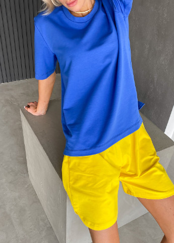 Блакитна літня футболка з коротким рукавом Nenka