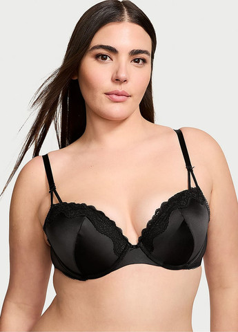 Чорний демісезонний комплект (бюстгальтер, трусики) Victoria's Secret