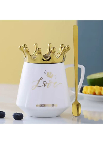 Кружка с крышкой Love 6820 350 мл No Brand (253669016)