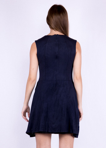 Темно-синя кежуал сукня кльош Time of Style однотонна