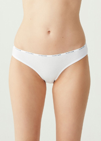 Труси-сліпи жіночі набір 5 шт. U.S. POLO ASSN 67001 Чорний/Білий/Бежевий/Темно-синій/Фуксія U.S. Polo Assn. (251115355)